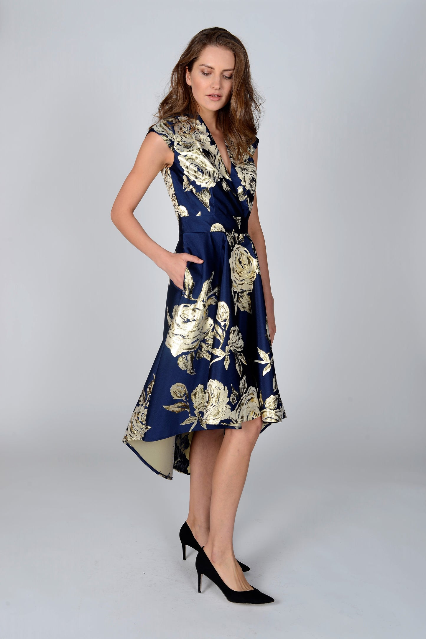 Meghan Blue Midi Dress