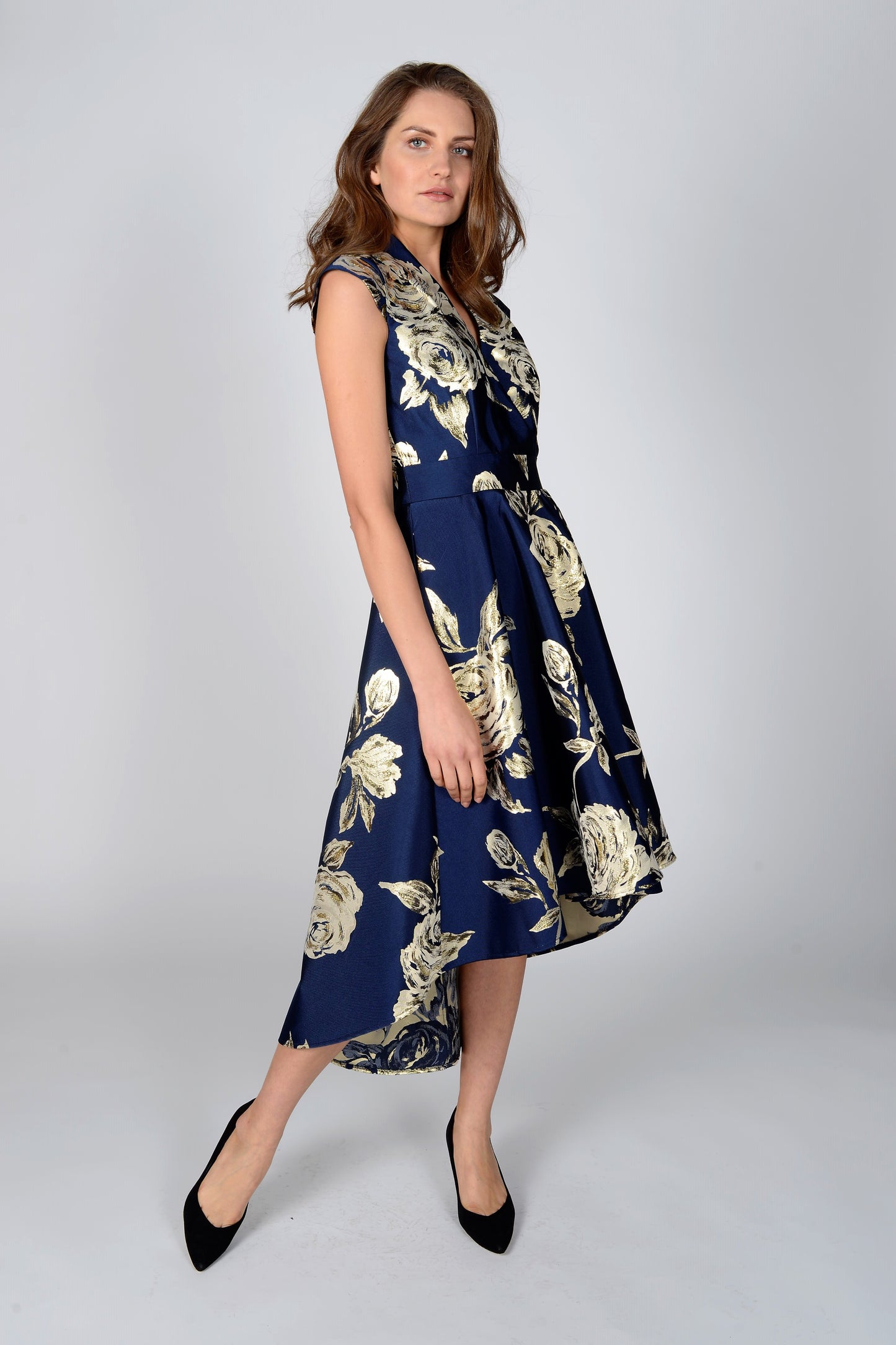 Meghan Blue Midi Dress
