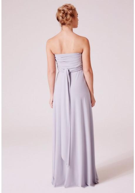 Alexis Multiway Maxi Dress In Dove Grey