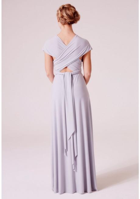 Alexis Multiway Maxi Dress In Dove Grey