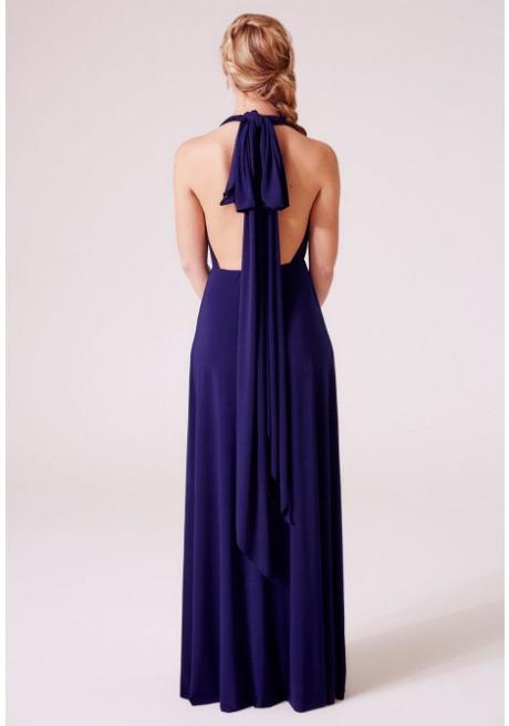 Alexis Multiway Maxi Dress In Navy