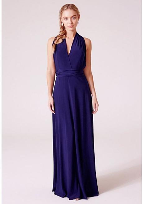 Alexis Multiway Maxi Dress In Navy