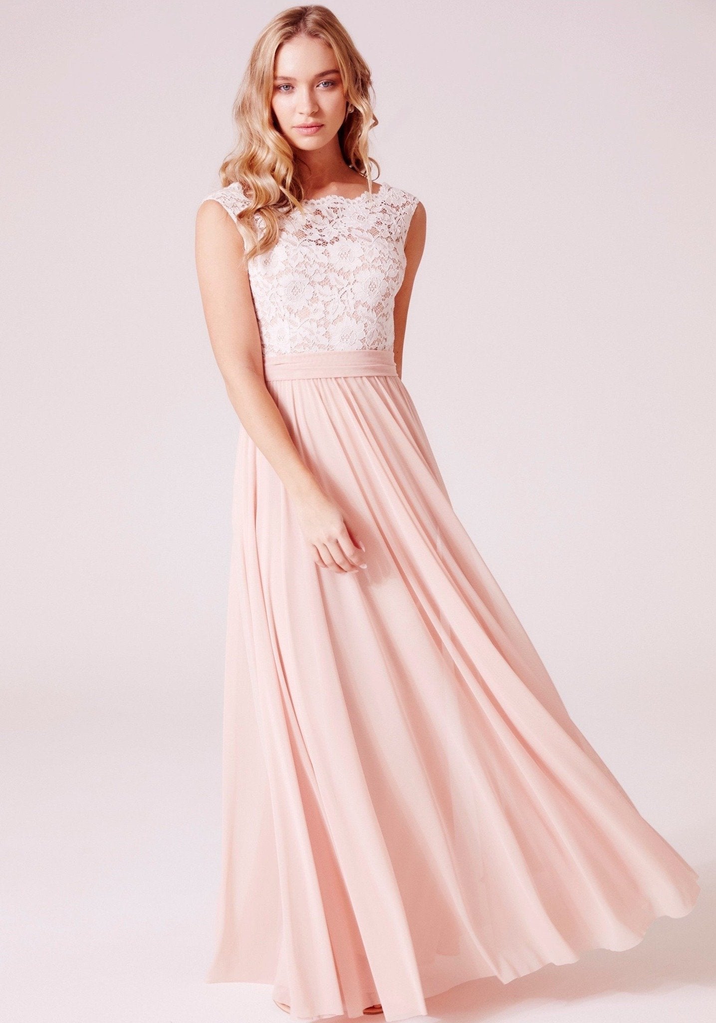 Emilia Maxi Dress With Lace Bodice