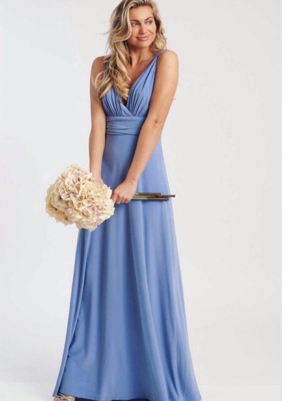 Lana Dusty Blue Maxi Dress